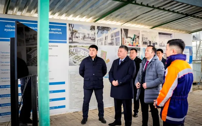 строительство Дворца школьников в Шымкенте