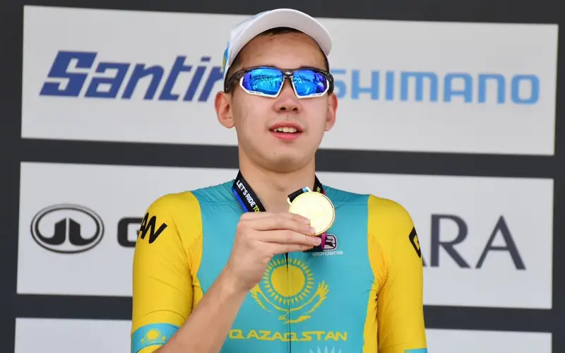 Velosport:  Dastan Ordabaı eki altyn medal jeńip aldy
