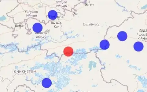 Қирғизистон-Тожикистон чегарасида зилзила содир бўлди