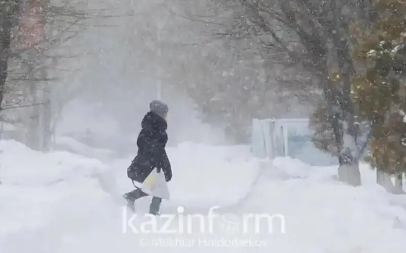 Met service predicts strong wind, blizzard across Kazakhstan Jan 12