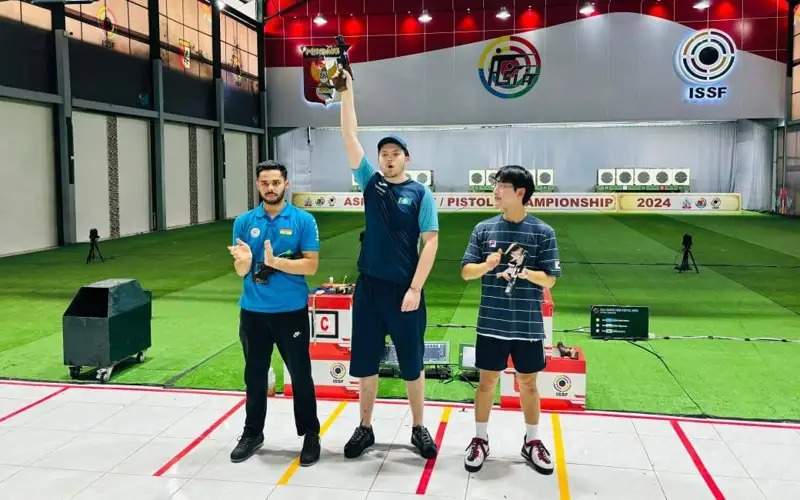 Nikita Chiryutin claims gold medal at Asian Shooting Championship 