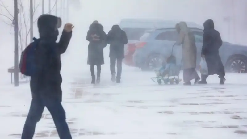 Unsteady weather forecast in Kazakhstan Jan 14