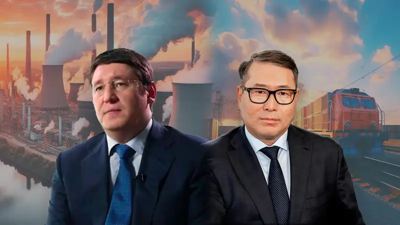 министр энергетики Алмасадам Саткалиев и министр торговли и интеграции Арман Шаккалиев