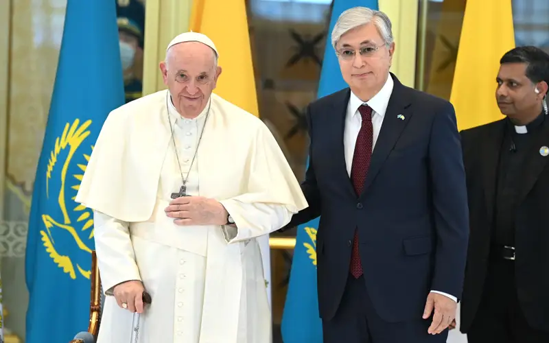 Касым-Жомарт Токаев и Папа Римский Франциск