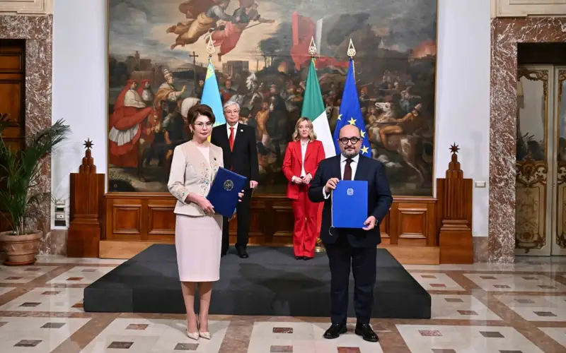 Касым-Жомарт Токаев провел переговоры с Джорджей Мелони