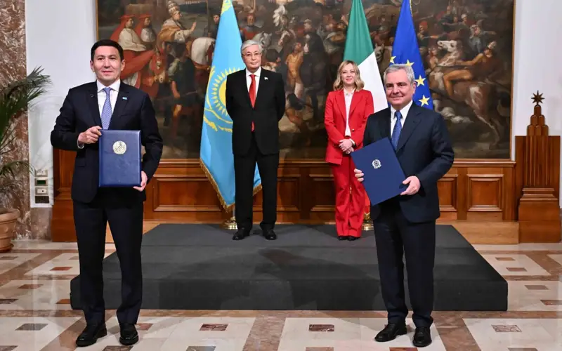 Касым-Жомарт Токаев провел переговоры с Джорджей Мелони