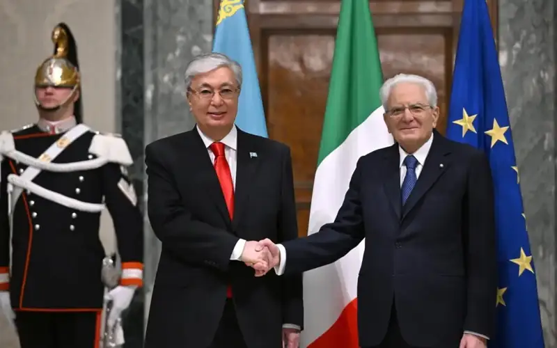Қосим-Жомарт Токаев Италия президенти Сержио Маттарелла билан музокара ўтказди