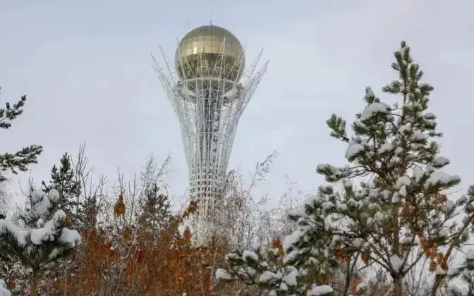 Fog and strong wind forecast in Kazakhstan Jan 19