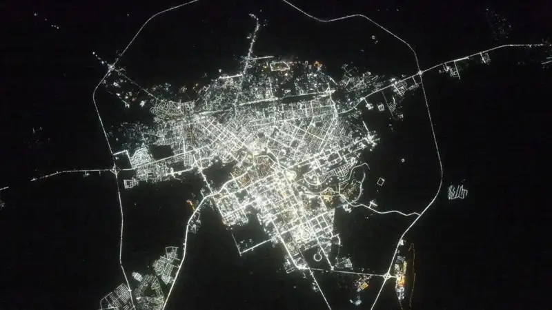 Astana from space