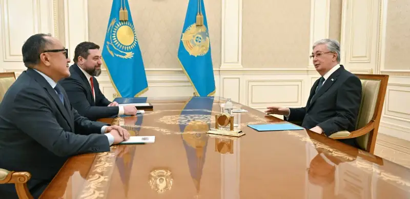 Глава государства принял сооснователей компании Kaspi.kz