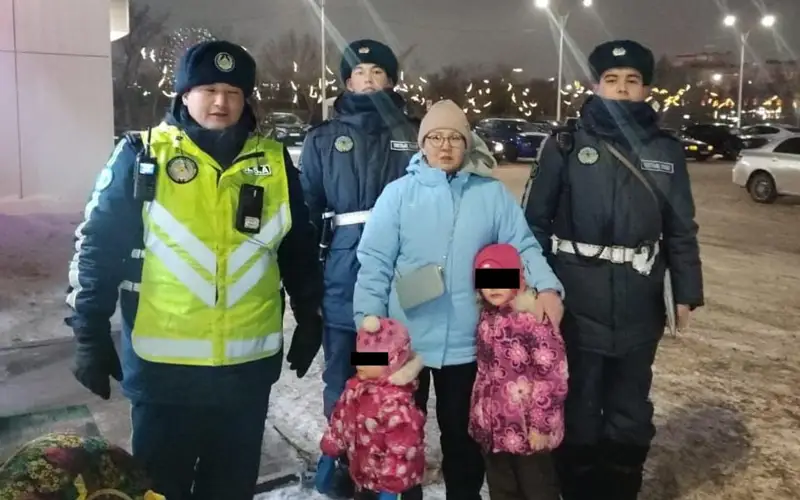 В Астане гвардейцы вернули родителям потерявшуюся девочку