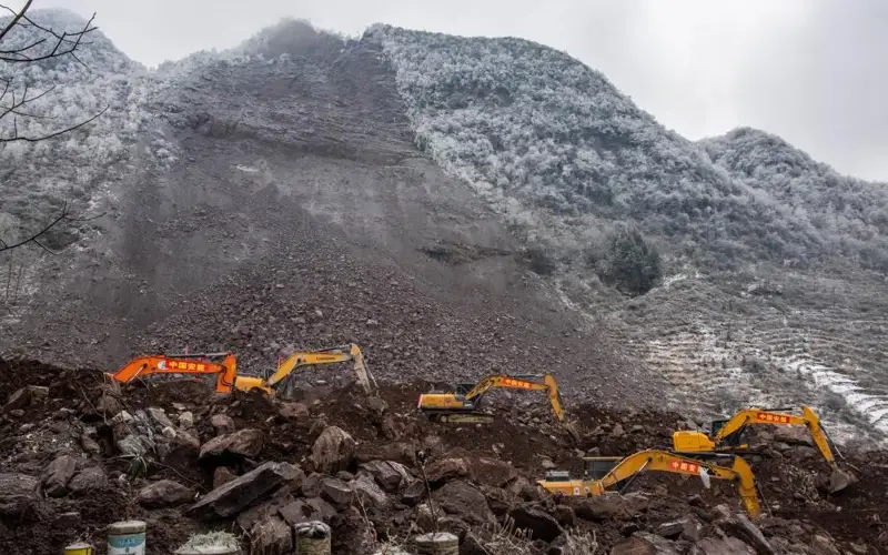 Оползень в Китае, КНР
