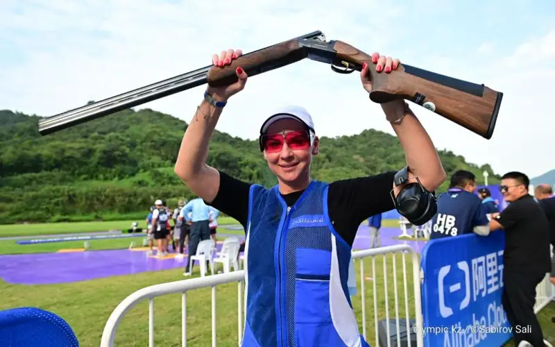 Мария Дмитриенко выиграла золотую медаль по стендовой стрельбе