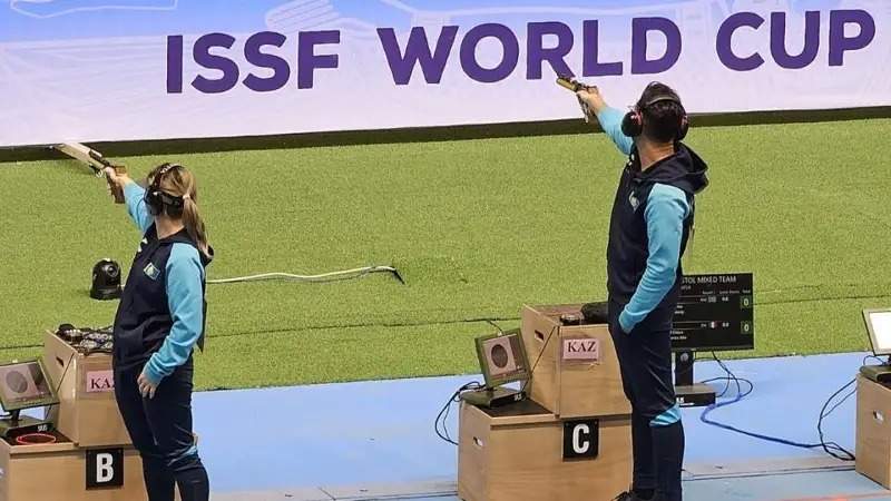 Kazakhstanis win bronze at 2024 ISSF Shooting World Cup Kazakhstanis win bronze at 2024 ISSF Shooting World Cup