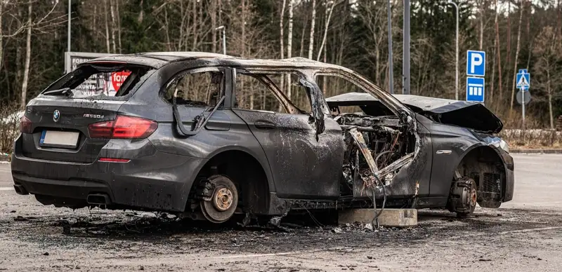 авто сгорела