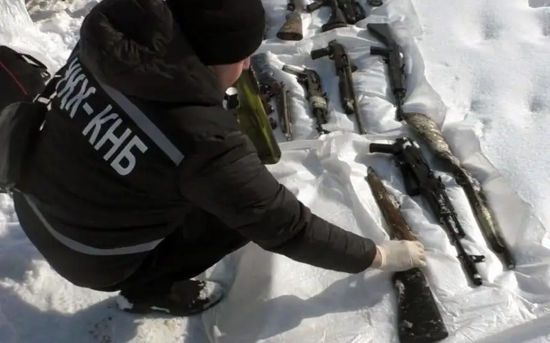 Схрон с оружием обнаружили в Алматы