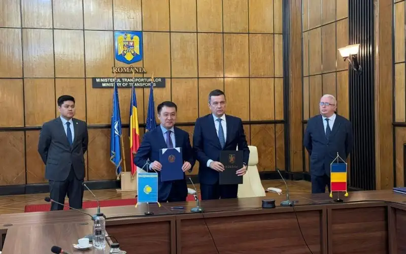 Министерства транспорта Казахстана и Румынии договорились о сотрудничестве по развитию ТМТМ