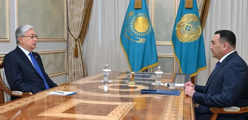 Глава государства принял председателя Комитета национальной безопасности Ермека Сагимбаева
