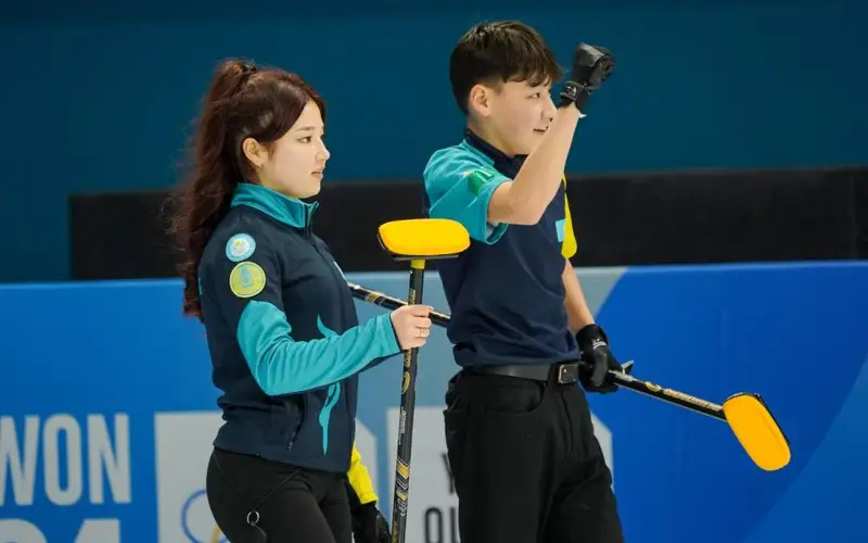 Канвон-2024, керлингисты Мерей и Ибрагим Тастемиры