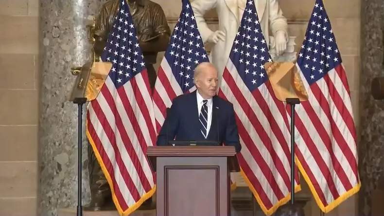 President Biden delivering his remarks at the annual National Prayer Breakfast President Biden delivering his remarks at the annual National Prayer Breakfast