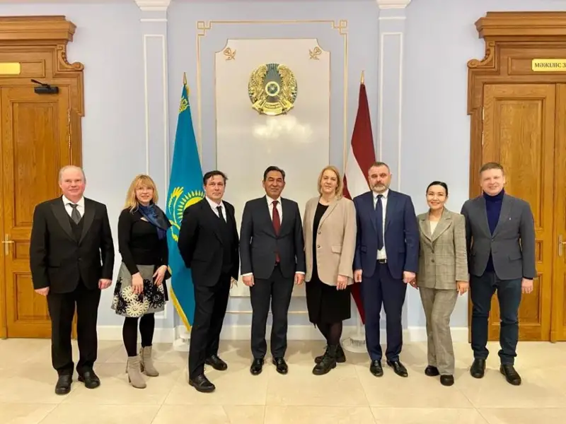 Kazakhstan and Latvia
