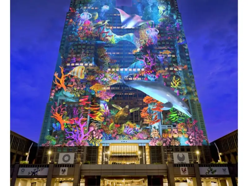 Крупнейший в мире  показ проекционного мэппинга пройдет в Токио 