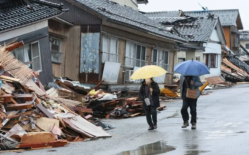 Япония, землетрясение