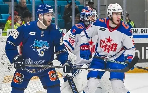 Астанинский «Барыс» сыграл с санкт-петербургским СКА в домашнем матче КХЛ