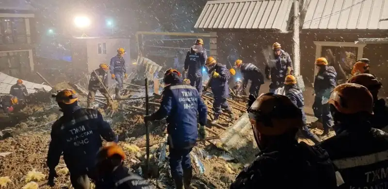 Rescuers find body of man trapped in mud slide in Almaty 