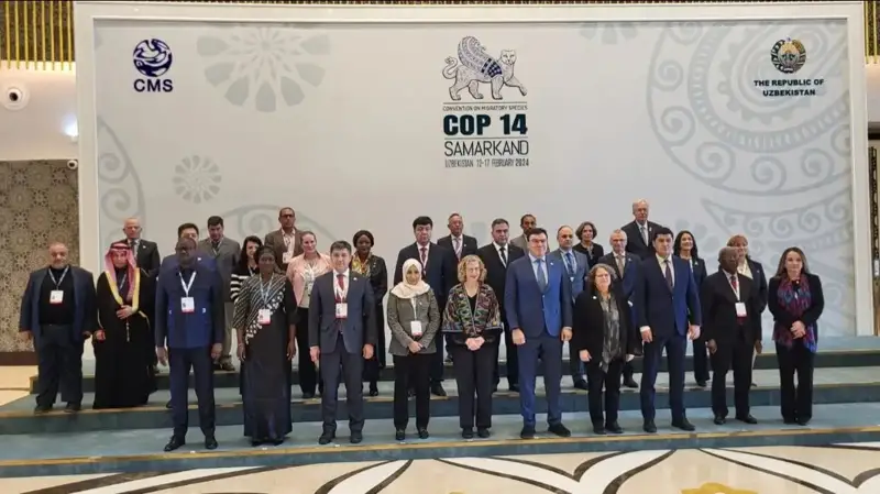 Самарқандда ёввойи ҳайвонларнинг кўчиб юрувчи турларини сақлаш тўғрисидаги Конвенция иштирокчиларининг 14-йиғилиши