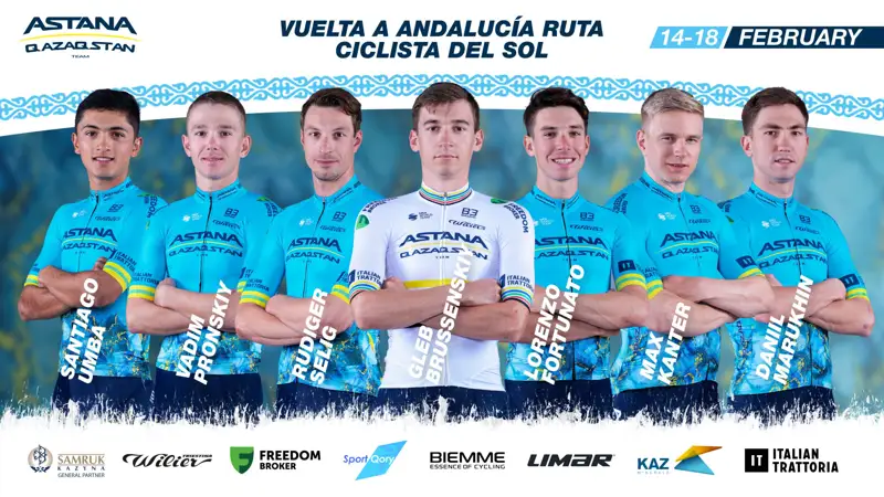 Astana Qazaqstan Team announces roster for Vuelta a Andalucia 2024