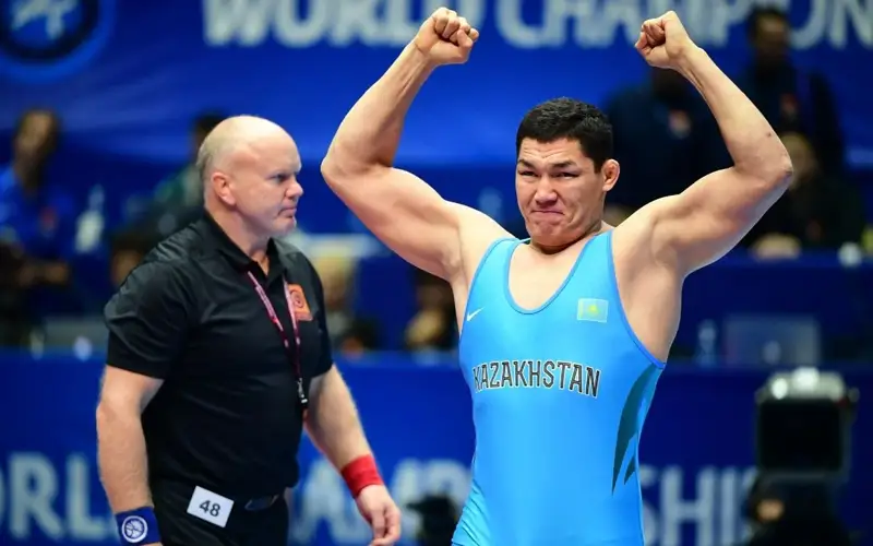 Лидер сборной Казахстана по вольной борьбе Алишер Ергали