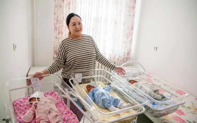 Тройня родилась по ЭКО в области Жетысу 