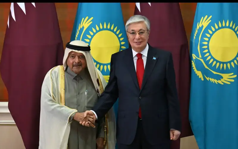 Глава государства принял председателя совета директоров Al Faisal Holding Фейсала бен Касима Аль Тани