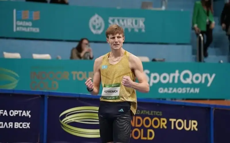  David Yefremov claims gold at Asian Indoor Athletics Championships