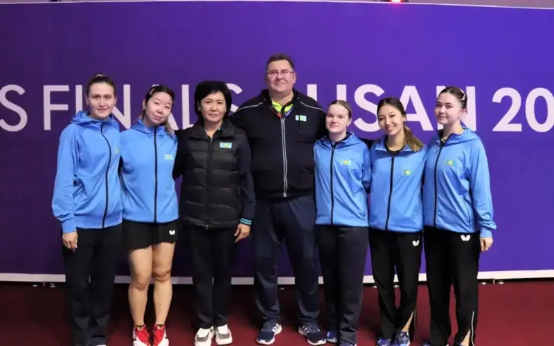 Kazakhstan wins at the start of 2024 ITTF World Team Table Tennis Championships in Busan