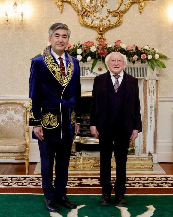 Ambassador of Kazakhstan presents credentials to President of Ireland Ambassador of Kazakhstan presents credentials to President of Ireland