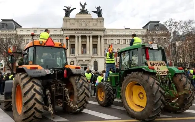 Акция протеста фермеров прошла в Мадриде