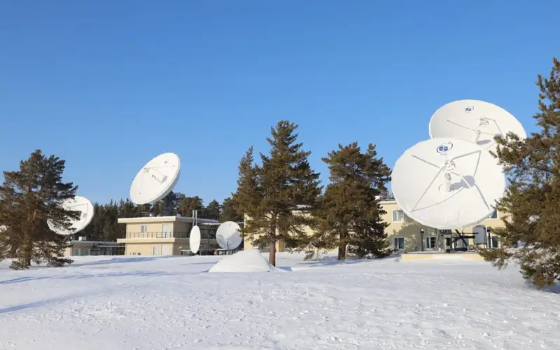 спутники казсат, центр космической связи