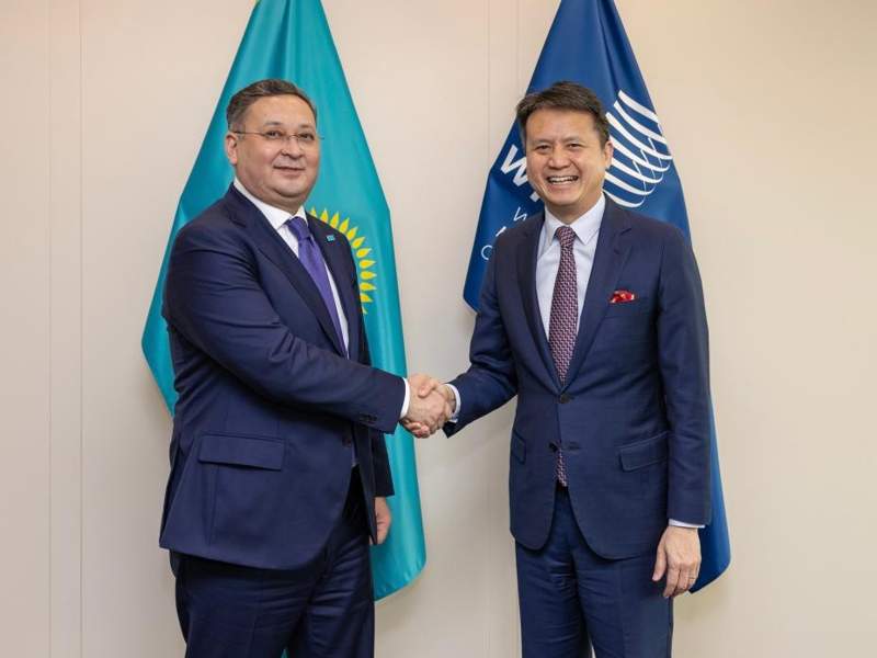 Kazakh Foreign Minister Murat Nurtleu meets Daren Tang, Director General of the World Intellectual Property Organization (WIPO)
