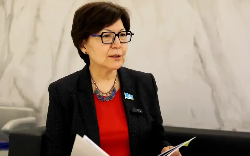 Aigul Kuspan, Chairperson of the Majilis Committee for International Affairs, Defense and Security.