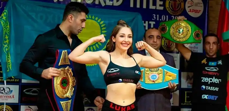 Қазақстандық кәсіпқой боксшы қыз қарсыласын нокаутпен жеңді