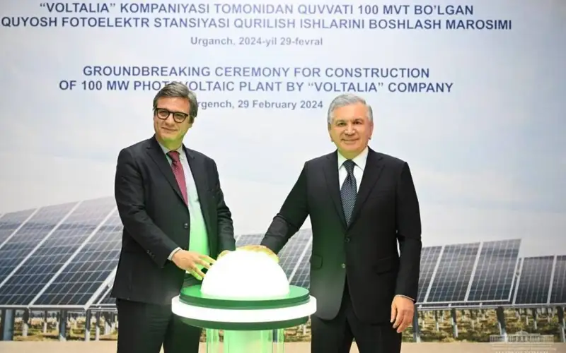 Construction of a solar power plant starts in Uzbekistan’s Tuprakkala district