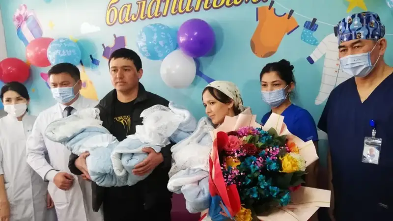 В Шымкенте родилась тройня