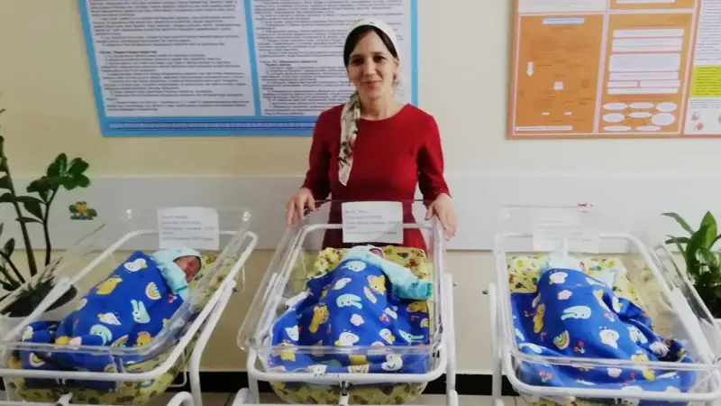 В Шымкенте родилась тройня