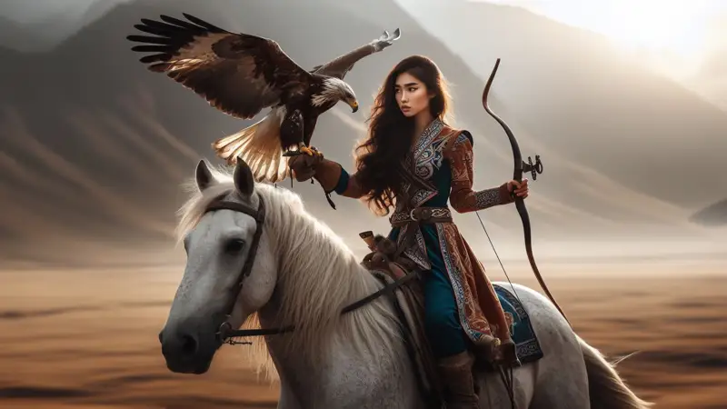 Женщины в национальных видах спорта — беркутчи и лучницы