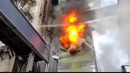 Элеватор с 20 тоннами зерна загорелся в ВКО