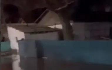 подтопление дворов в селе Бахты области Абай