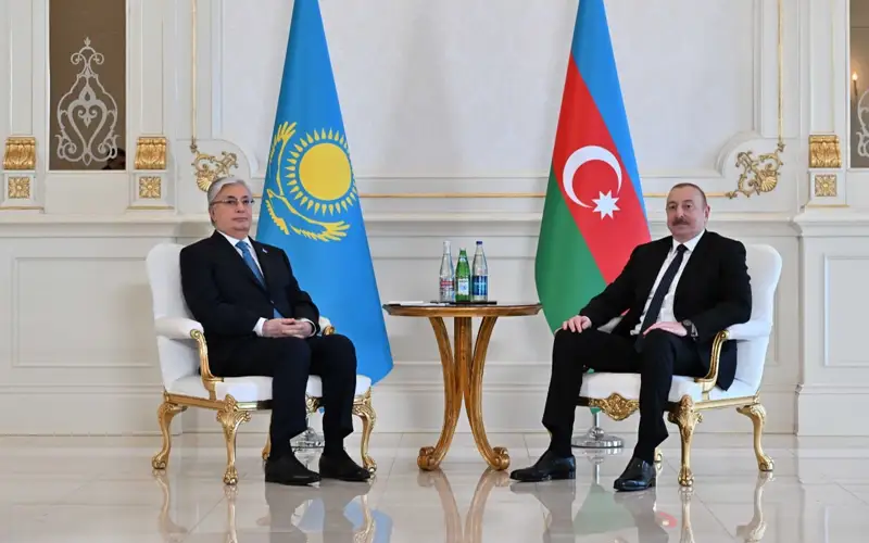 Presidents of Kazakhstan, Azerbaijan hold talks in Baku
