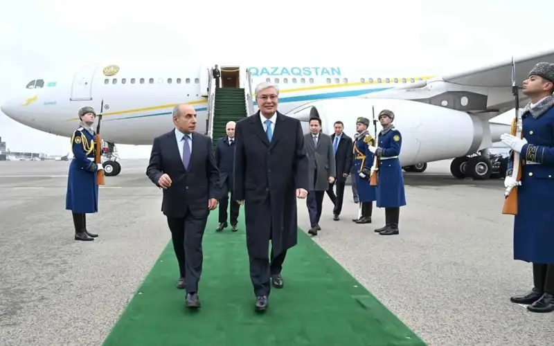 Kazakh President arrives in Azerbaijan for a state visit